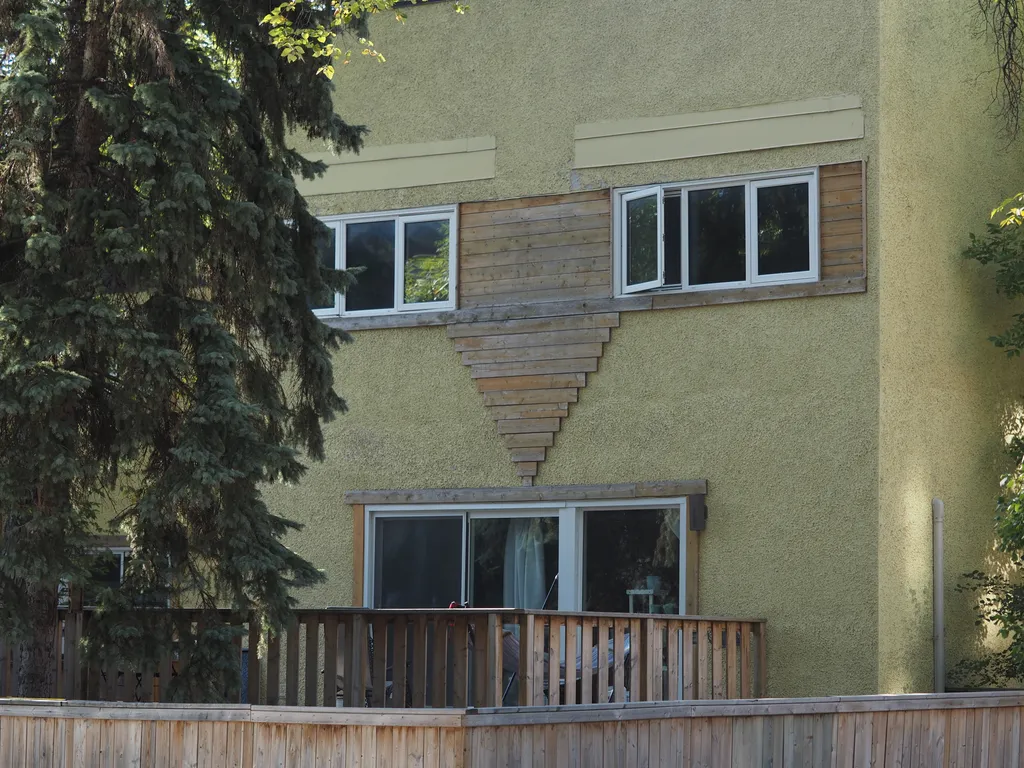 a townhouse that lookes like a face