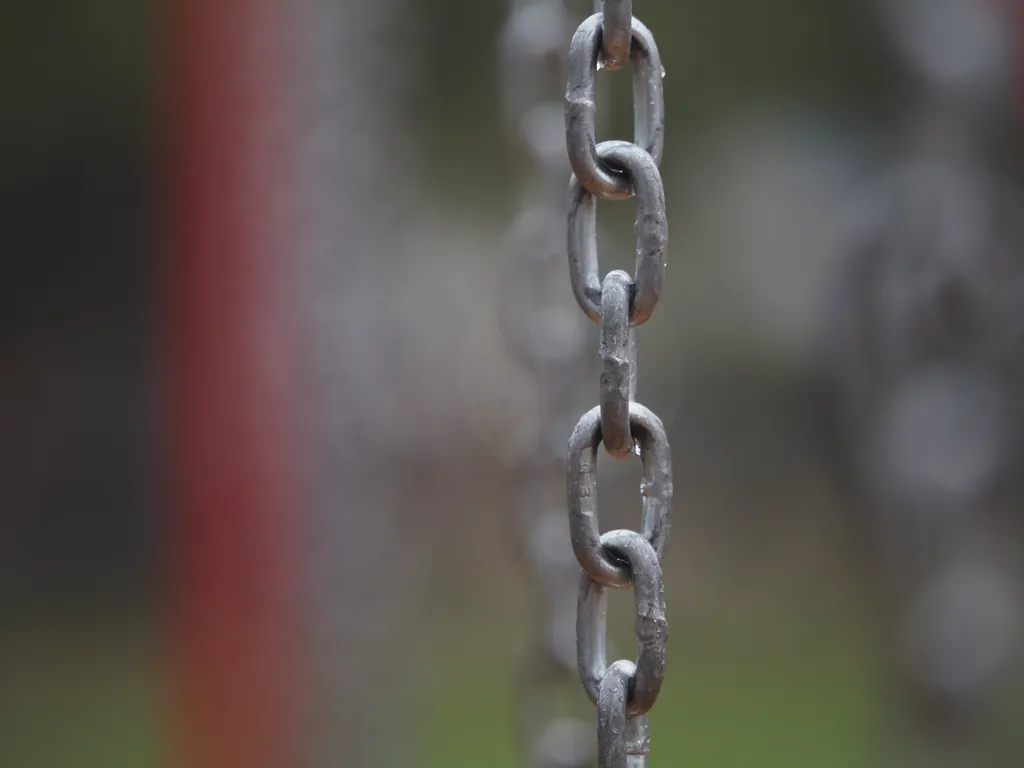 a chain from a swing