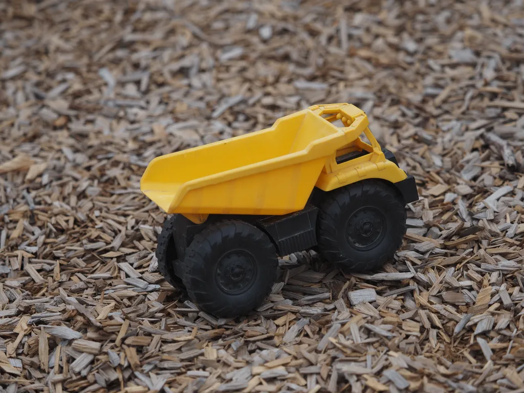 a toy dump truck