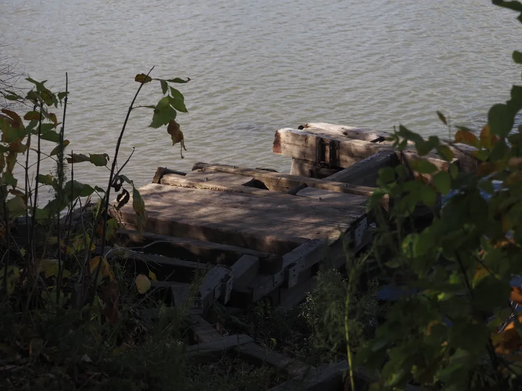 a broken dock