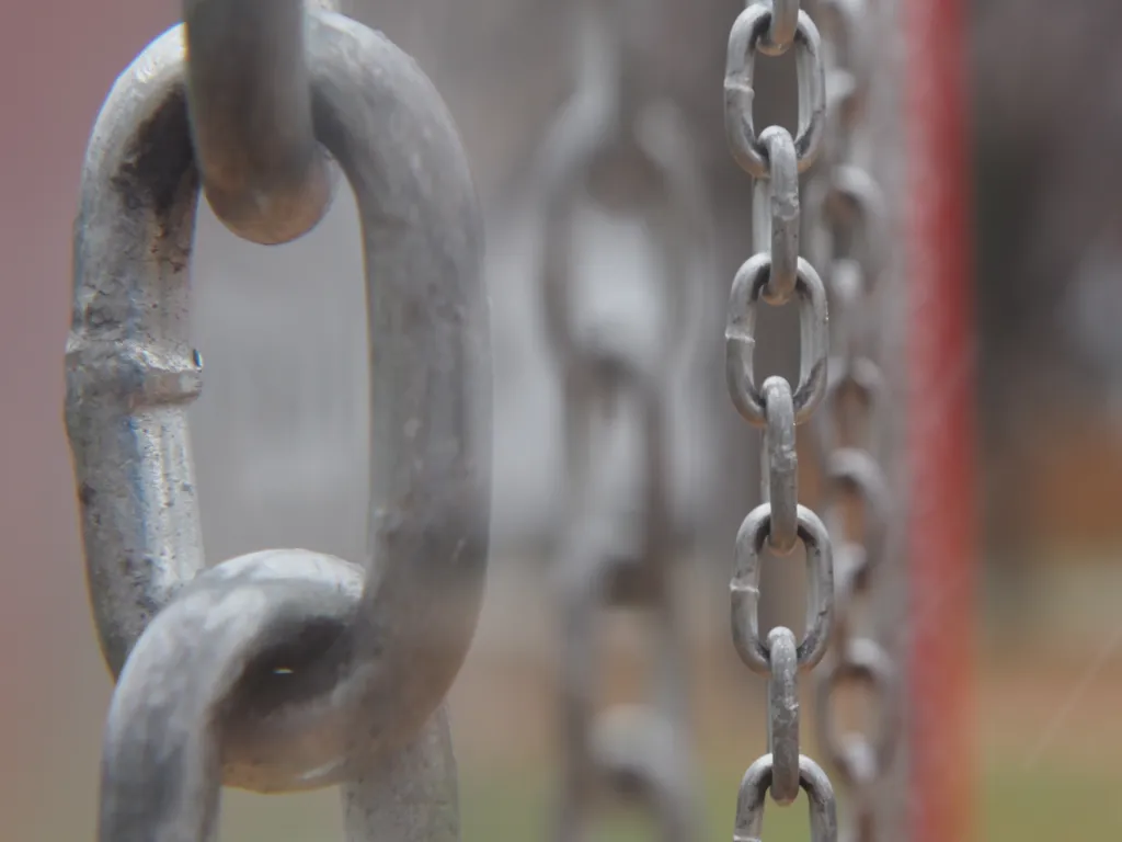 chains on a swingset