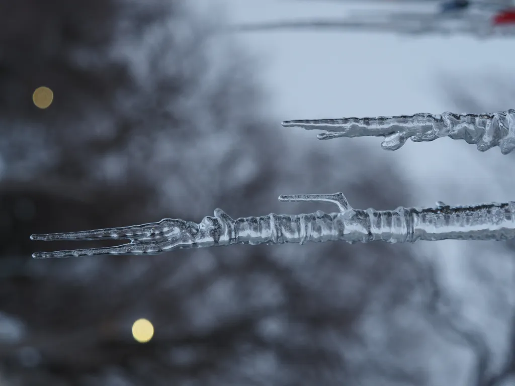 a forked icicle