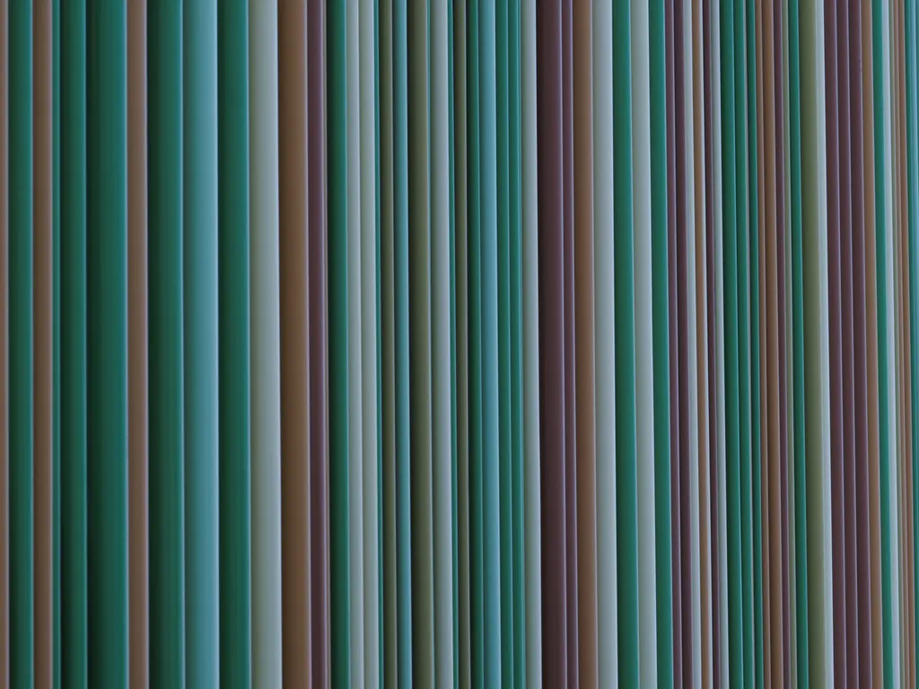 colourful bars on the outside of a building