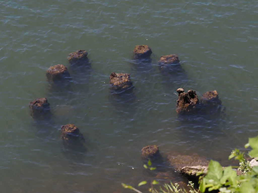 the remains of a pier