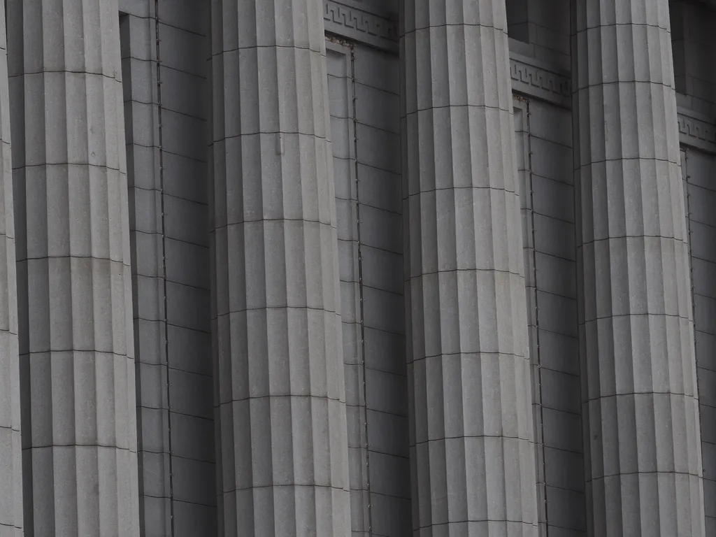 large pillars on a building