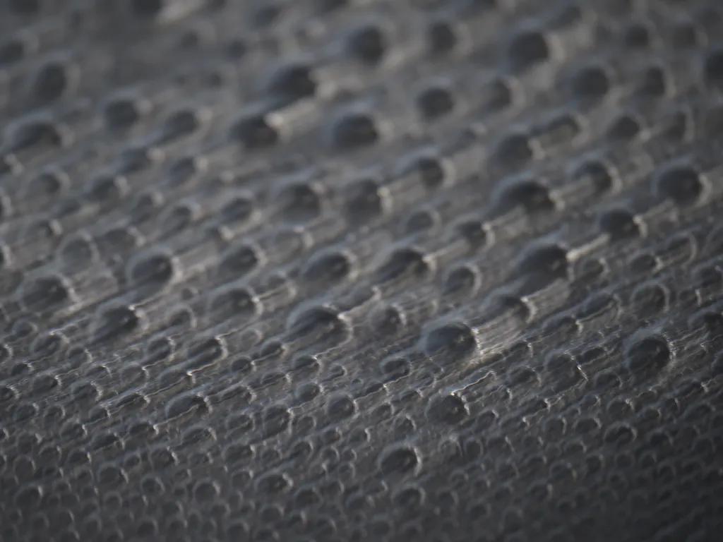 bubbles forming on a frying pan