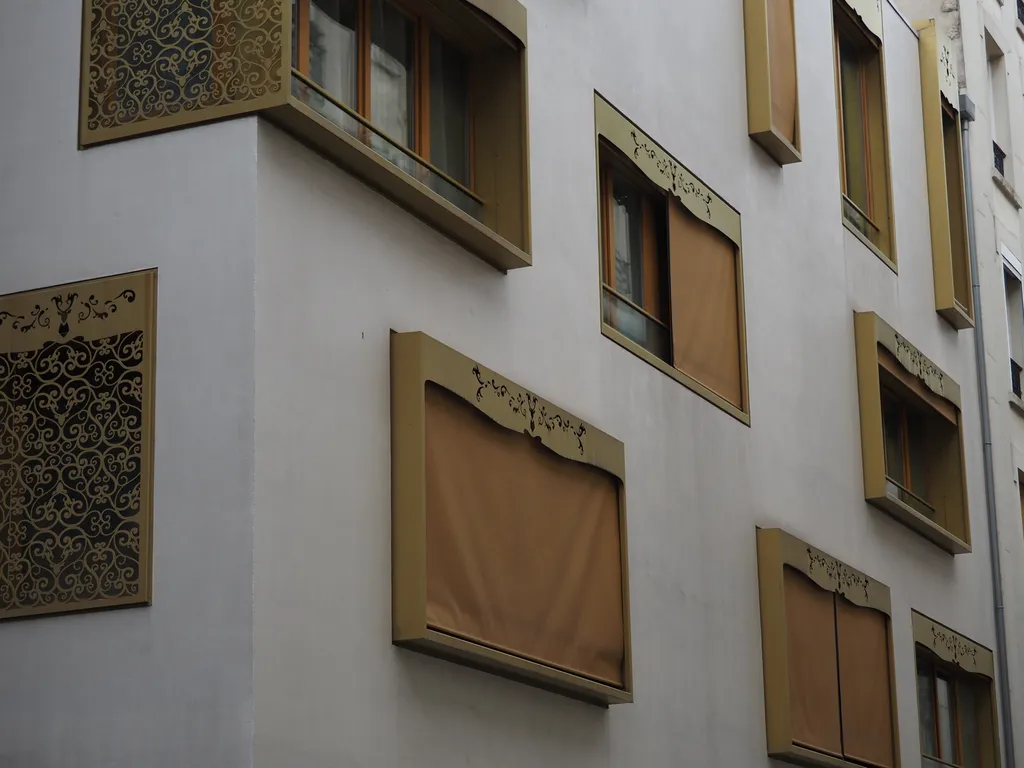 a building with ornate windows