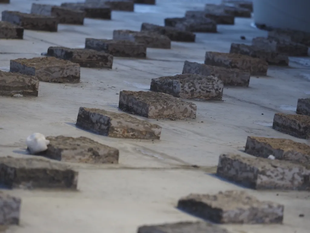 stones under a bridge