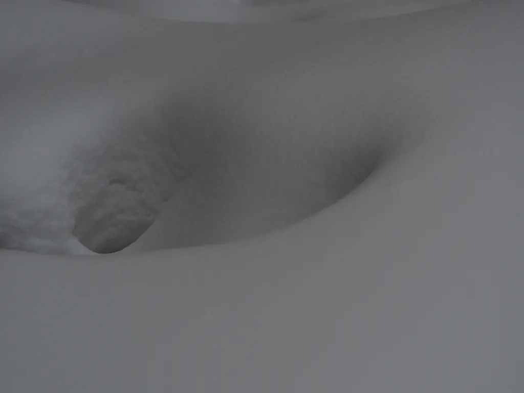 a bush covered in snow