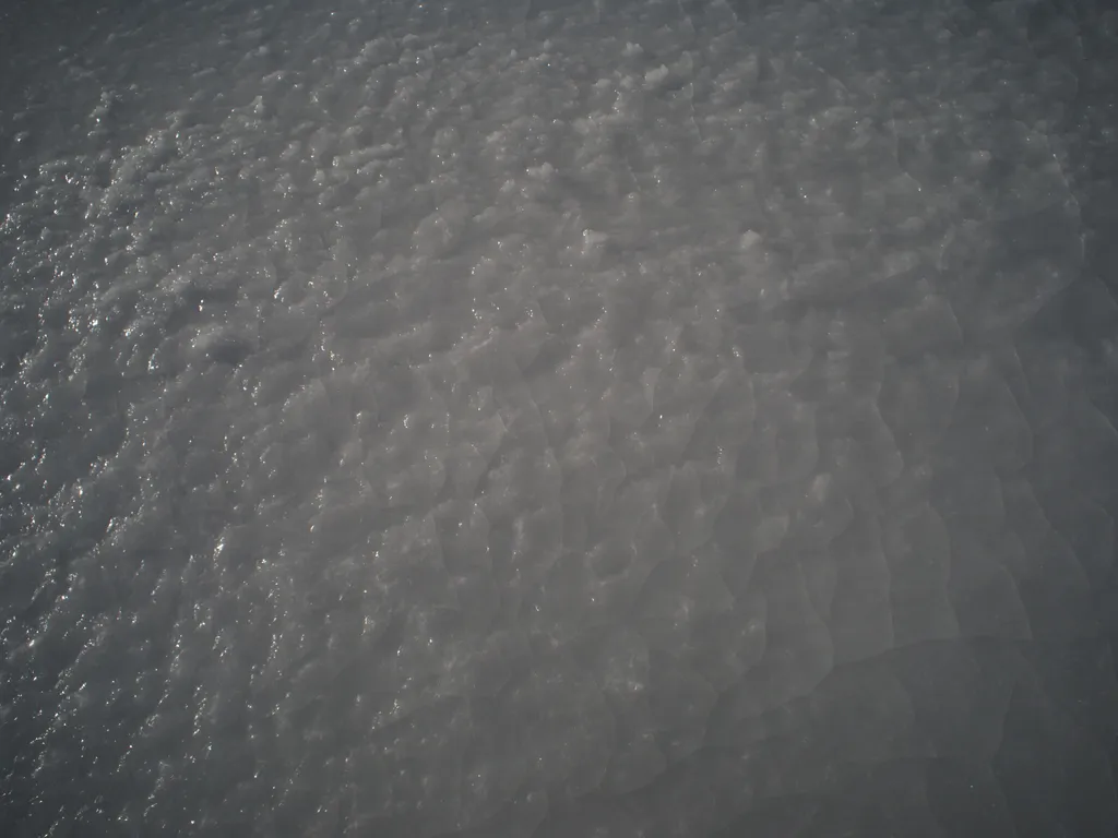 cracks and bumps on an outdoor rink