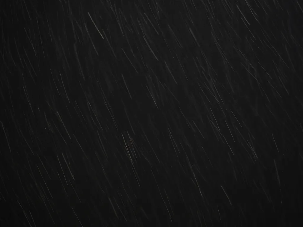 snow falling at night