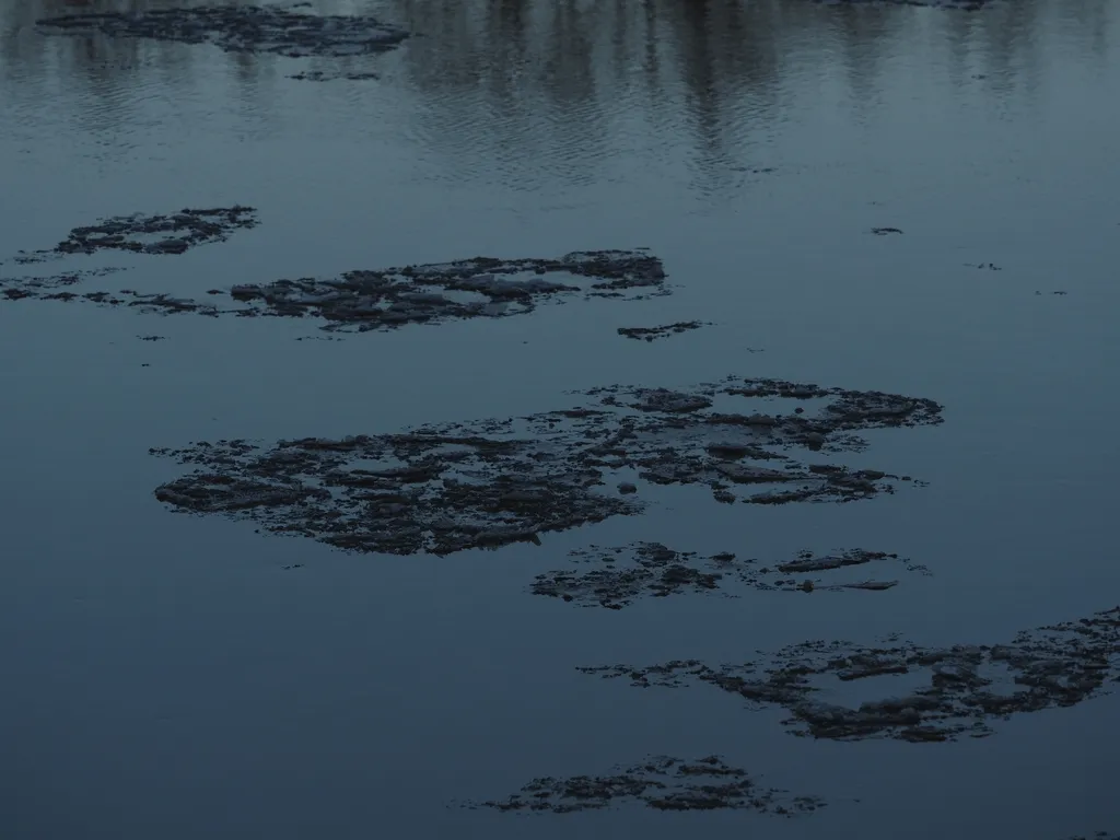 ice on the river