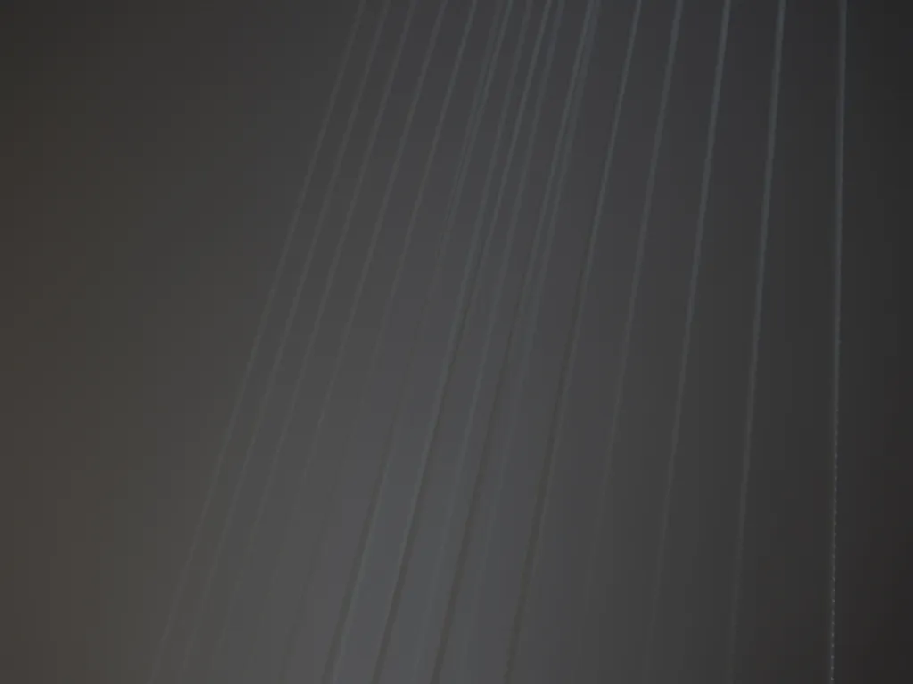 a bridge on a foggy night