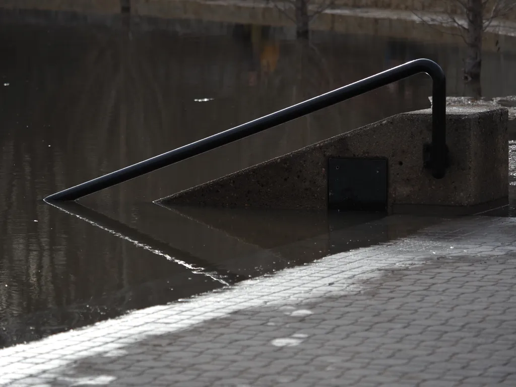 flooded stairs