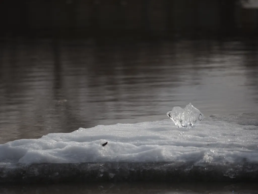 ice on a river
