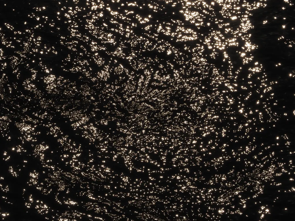 the surface of a river