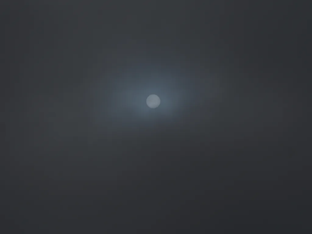 the sun on a foggy day